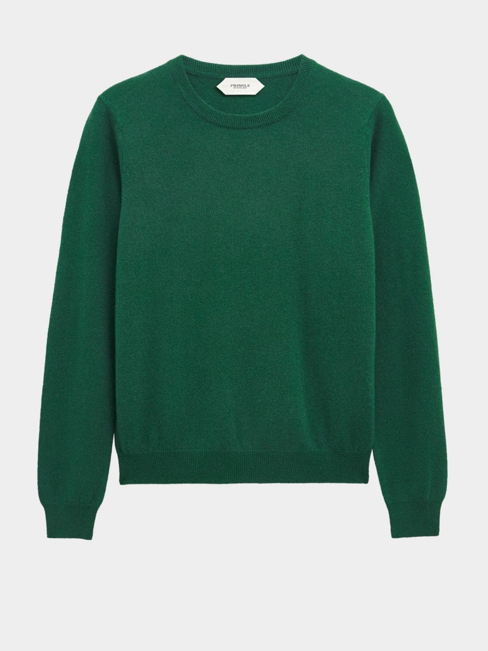 EUC / Like New Pringle of Scotland Classic Crew Neck Cashmere Jumper In Green - Picture 2 of 8